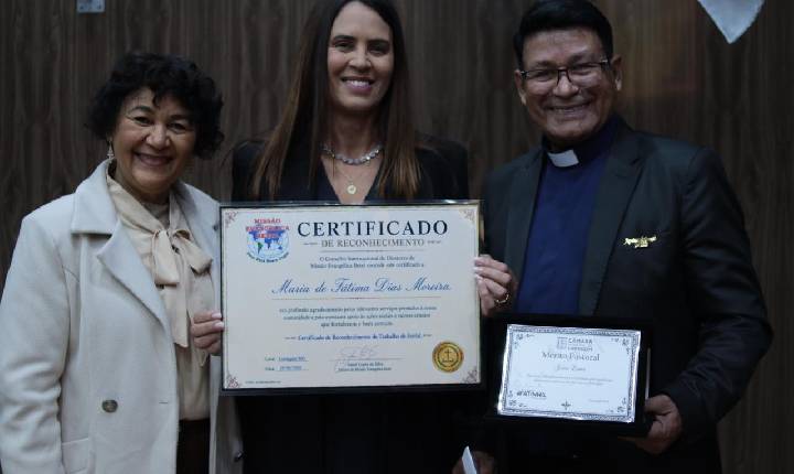 Câmara Municipal de Contagem homenageia Missão Evangélica Betel