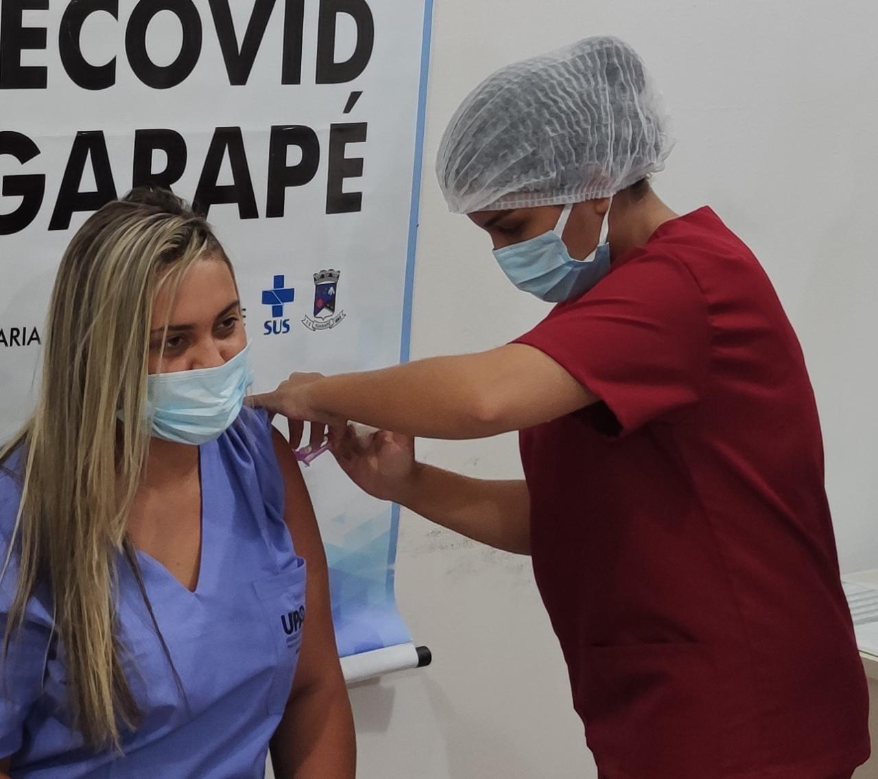 Igarapé começa a vacinar idosos a partir de 90 anos contra a covid-19, nesta sexta-feira, 12