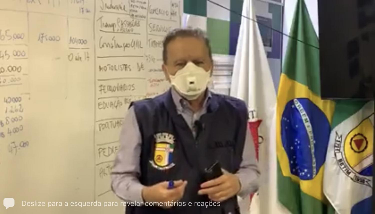 Vittorio Medioli prorroga decreto vigente até o dia 21