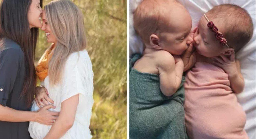 Lésbicas decidem abortar três bebês para terem gêmeos