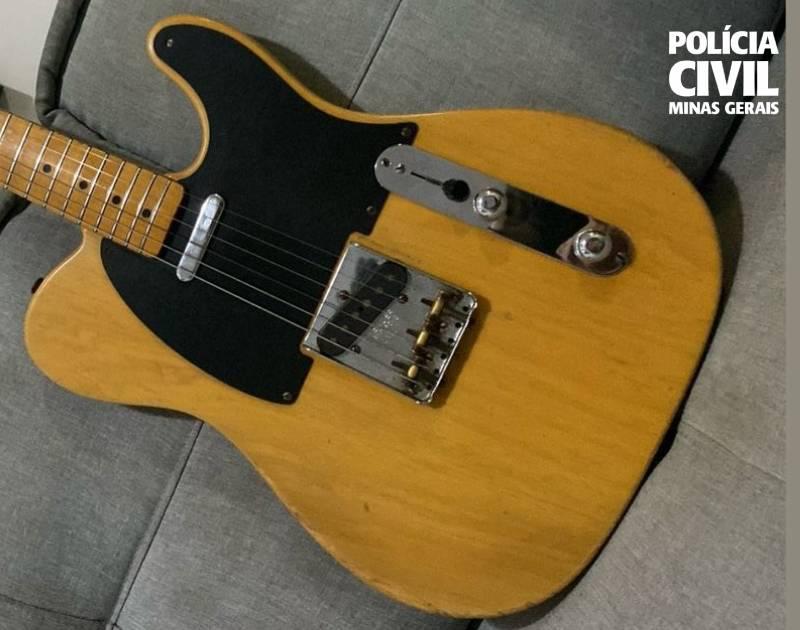 Polícia Civil recupera em Betim guitarra furtada de cantor sertanejo