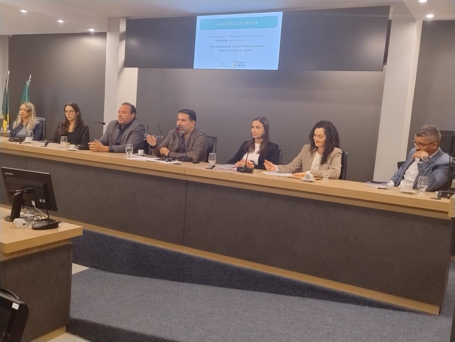 Audiência Pública em Betim discute futuro do SAMU e regionalização do atendimento