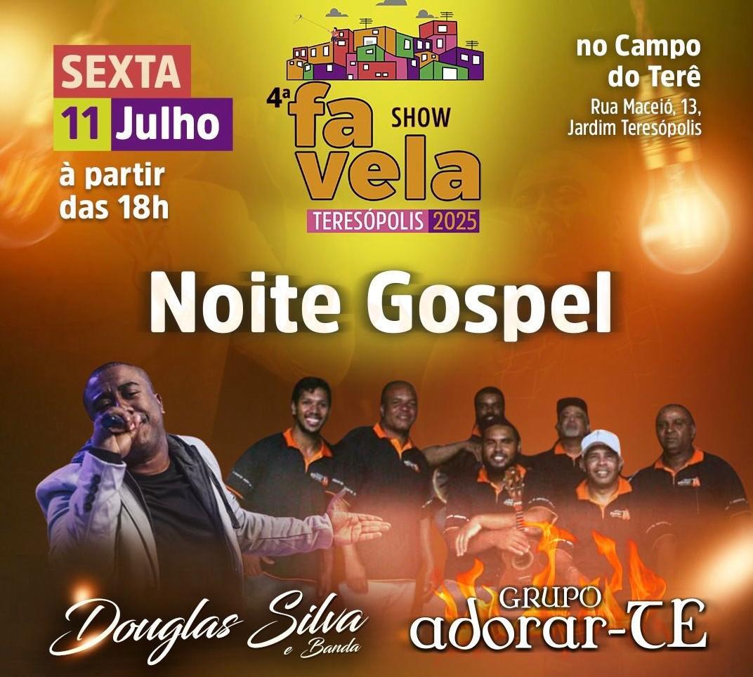 Favela Show Teresópolis 2025 começa nesta sexta-feira com Noite Gospel