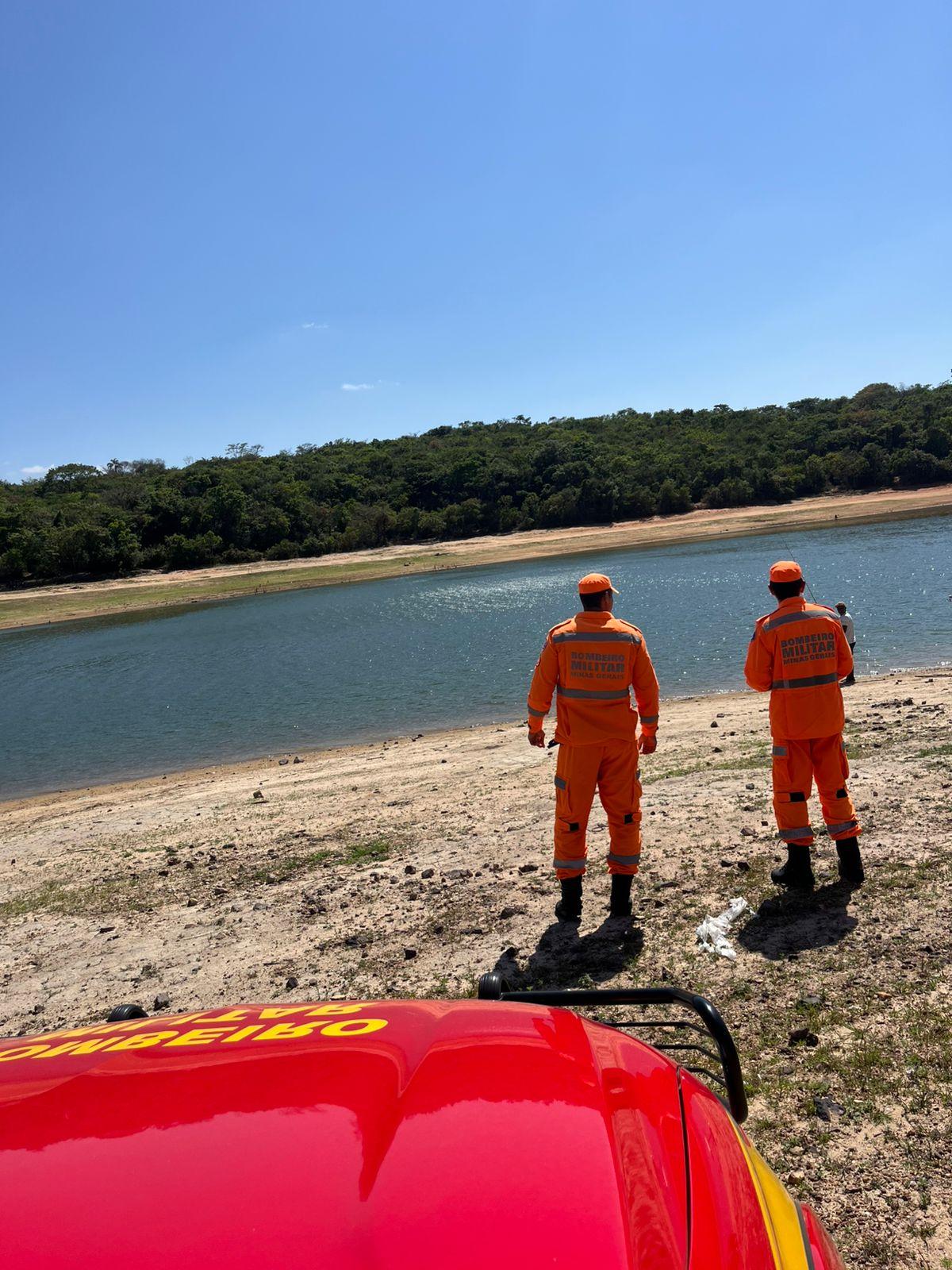 Bombeiro fazem busca nesta manhã por homem afogado na lagoa Várzea das Flores
