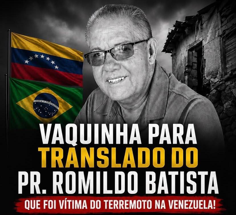 Pastor de mineiro morre em terremoto na Venezuela