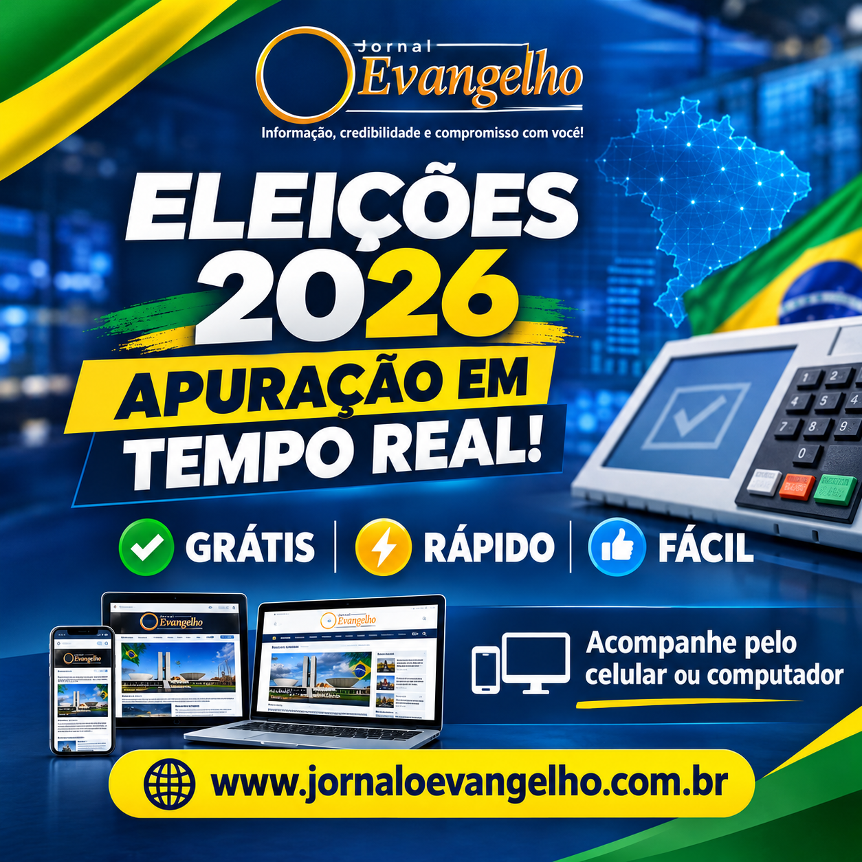 🔴 A APURAÇÃO DAS ELEIÇÕES EM TEMPO REAL É AQUI!